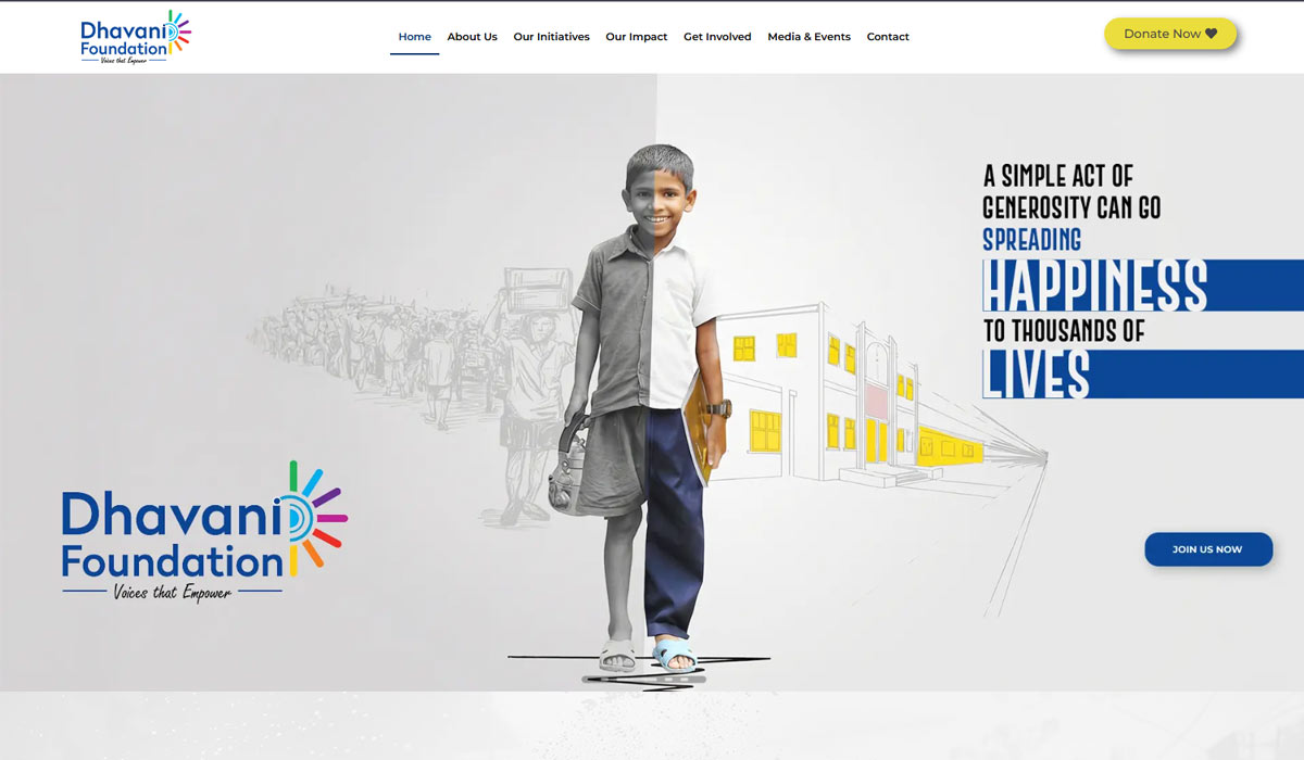 Dhavani Life website