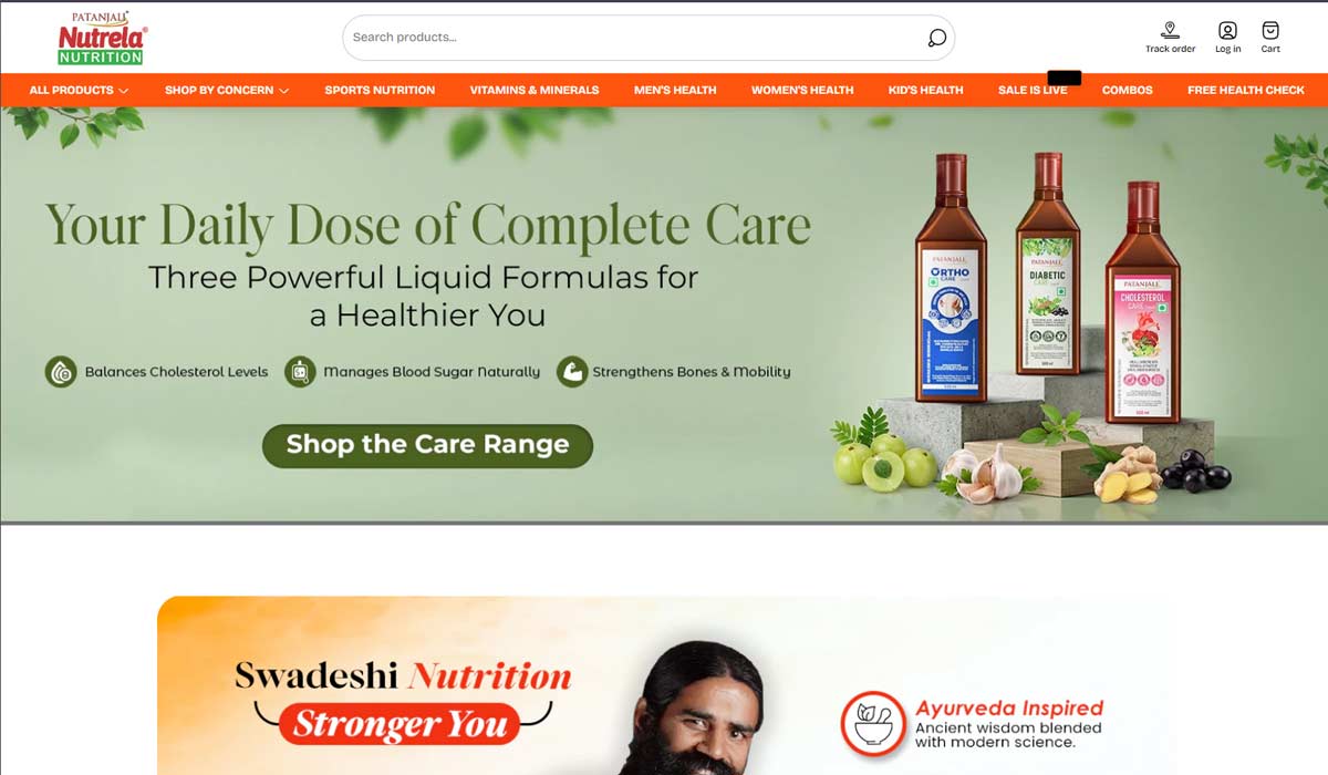 Nutrela Nutrition website